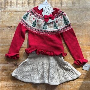 NWT Tahari girls holiday outfit 2t